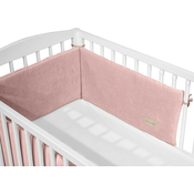 KLUPS Zaštitni štitnik za krevet Velvet roza 180x30 cm
