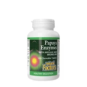 Natural Factors – Encimi papaje z amilazo in bromelainom, 120 žvečljivih tablet