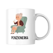 Šolja Ova gospoda je otišla u penziju! Penzionerka, 330 ml, Bela