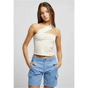 Womens single strap top whitesand