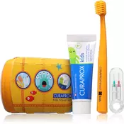 Curaprox Kids Travel Set potovalni set za kozmetiko za zobe, jezik in dlesni za otroke 1 kos