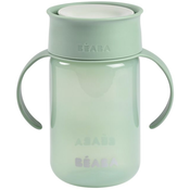 Čaša otporna na prolijevanje Beaba - 360°, zelena, 340 ml