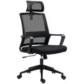 Homestar Pisarna stol Nastavljiv ergonomski pisarniški stol 60x64x102-112 cm Črna