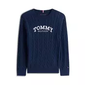 Tommy Hilfiger Pulover Graphic KB0KB10347 D Mornarsko modra Regular Fit
