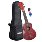 Sopranski ukulele Mahogany Red Premium Series Cascha