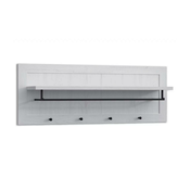 Stenski obešalnik LEMAS 40x109 cm bela