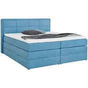 Esposa BOXSPRING POSTELJA 140 cm x 200 cm , tekstil modra