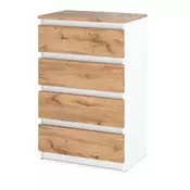 shumee Komoda Wotan iz belega hrasta 60 CM TV omarica za omaro za dnevno sobo