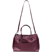 A|X Armani Exchange za ženske. XW001211AF15625UA343 Torbica z burgundsko verigo (OSFA), Priložnostno, Poliester, Burgundija
