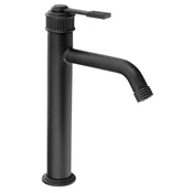 VERSI armatura za umivalnik, (V) 240 mm, črna mat - Črna mat barva - Sapho - VERSI - 72 - Medeninasti - Vzvod - Oblikovanje - 238 - 14