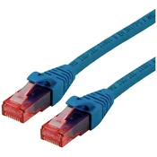 ROLINE Roline 21.15.2542 RJ45 omrežni kabel\, Patch kabel CAT 6 U/UTP 2.00 m modra 1 kos, (20420418)