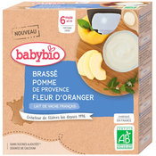 BABYBIO Medeninasti cvet jabolka pomaranče 4x85 g