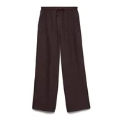 Vero Moda Tall Hlače VMMELANEY temno rjava