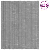 vidaXL Krovni paneli 36 kom od pocincanog celika srebrni 60 x 45 cm