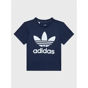 adidas Majica Trefoil Tee HK7503 Mornarsko modra Regular Fit