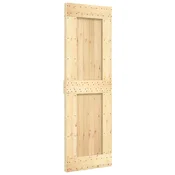 Vidaxl Drsna vrata NARVIK Naravna in črna 70 x 210 cm (213,5 cm)