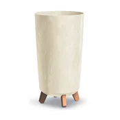 Cvjetnjak Garcia Tubus Slim Beton Effect 24 cm krem