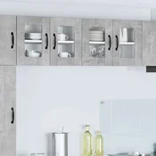 Vidaxl Kuhinjski element Betonsko siva 60 x 31 x 40 cm Konstruiran les