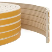 vidaXL Samolepilni tesnilni trak za okna Bela 8 x 3 mm 12 m EPDM pena