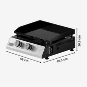 Plinski žar Black+Decker BXOP4900E, 2 gorilnika