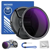 Neewer 67 mm MRC nastavljiv ND filter ND2-ND400 s pokrovom objektiva