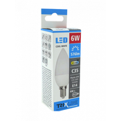 LED žarnica Trixline 6W E14 C35 6500k
