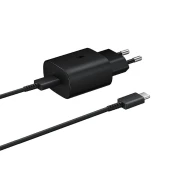 Punjac Samsung TA800 25W Fast Charge USB-C crni odvojivi kabel EP-TA800XBEGWW