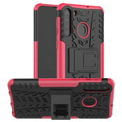 Hibriden TPU gel ovitek Tough za Samsung Galaxy A21 - roza