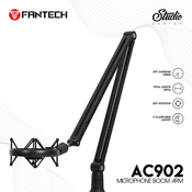 Studijski stalak za mikrofon Fantech AC902 Microfone boom arm crni