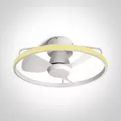 BIJELI STROPNI VENTILATOR S LED SVJETILJKOM 20W 28W CCT IP20 230V DM6300A/W/V