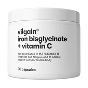 Železov bisglicinat + vitamin C –? železo v kelatni obliki z dodanim vitaminom C za boljšo absorpcijo, prehransko dopolnilo