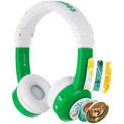 BuddyPhones InFlight dječje slušalice s mikrofonom, zelena