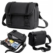 Črna torba za čez ramo, urbana, vodoodporna, elegantna, za 10,2-palčni tablični računalnik, 5,8 l, K00568Black