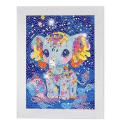 Komplet za slikanje z diamanti Mozaik DIY 5D Živali 18x23cm, Diamond Painting 5D vezenje, vodoodporno platno, otroci od 6 let, mladostniki, odrasli, ustvarjalna zabava, sprostitev, zmanjšanje stresa