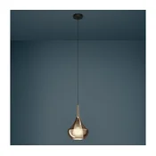 Eglo 390438 - Luster na sajli ALMOSTER 1xE27/28W/230V u bakarnoj boji