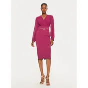 Rinascimento Cocktail obleka CFC0120006003 Bordo rdeča Regular Fit