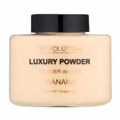 Makeup Revolution London Luxury Powder mineralni puder 42 g odtenek Banana