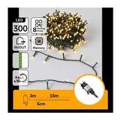 Aigostar - LED spoljašnja božicna girlanda 300xLED/8 funkcija 18m IP44 topla bela