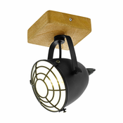 EGLO Spot GATEBECK E14 11 cm drvo/crna 49076