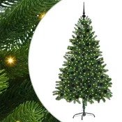 vidaXL vidaXL Božično drevo med 300 LED z stojalom Zelena 180 cm PE, (5000066820)