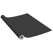 Vidaxl Samolepilna folija za pohištvo črna 500x90 cm PVC