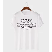 MAFIMI Ženska majica Ovako izgleda najbolja strina, Bela