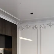 Wever & Ducré Lighting WEVER & DUCRÉ LED obesna svetilka Finelle 1.0 bež 2700K dim - Dnevna soba/jedilnica - Sodobni - bež, prozoren - Steklo