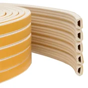 vidaXL Samolepilni tesnilni trak za okna Bela 10 x 6 mm 100 m