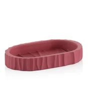 Kela Posodica za milo Merida iz poliresina, malinovo rdeča, 15,0 x 9,0 x 2,5 cm