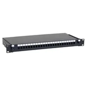 Safewell Patch panel 24 Simplex SC sa kasetom, bez modula, crni