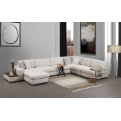 Atelier del Sofa Ugaona garnitura Loop 10 95x85x272cm Bela