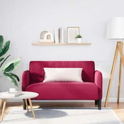 Dvosjed, sofa, vino crvena, 109 cm, baršun