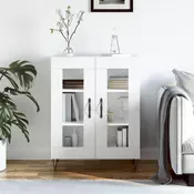 Vidaxl vidaXL Omarica, bela, 69,5 x 34 x 90 cm, material na osnovi lesa