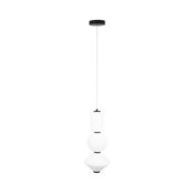 MAXLIGHT P0468 - LED Lestenec na vrvici AKIKO LED/23W/230V pr. 20 cm bela